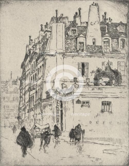 'Old houses, Rue de Vaugirard', 1915. Artist: Lester George Hornby.
