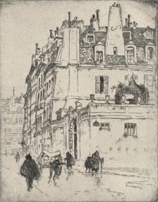 Old houses, Rue de Vaugirard 1915. Artist: Lester George Hornby