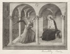 Old Italian Masters: The Annunciation, 1888-1892. Creator: Timothy Cole (American, 1852-1931)