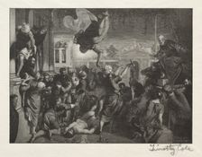 Old Italian Masters: The Miracle of St. Mark, 1888-1892. Creator: Timothy Cole (American, 1852-1931)