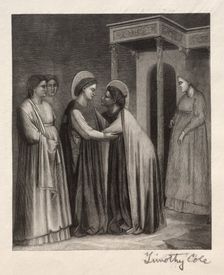 Old Italian Masters: The Visitation, 1888-1892. Creator: Timothy Cole (American, 1852-1931)