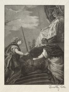 Old Italian Masters: Venice Enthroned, 1888-1892. Creator: Timothy Cole (American, 1852-1931)