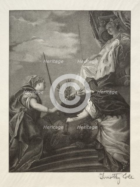 Old Italian Masters: Venice Enthroned, 1888-1892. Creator: Timothy Cole (American, 1852-1931).