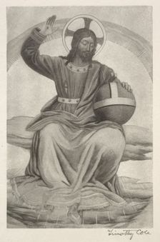 Old Italian Masters: Christ Enthroned, 1888-1892. Creator: Timothy Cole (American, 1852-1931)