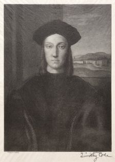 Old Italian Masters: Guidobaldo di Montefeltro, Duke of Urbino, 1888-1892. Creator: Timothy Cole (American, 1852-1931)