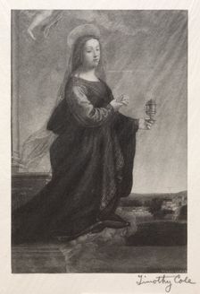 Old Italian Masters: Mary Magdalen, 1889. Creator: Timothy Cole (American, 1852-1931)