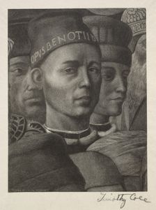Old Italian Masters: Portrait of Benozzo Gozzoli, 1888-1892. Creator: Timothy Cole (American, 1852-1931)