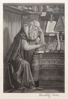 Old Italian Masters: St. Jerome, 1888-1892. Creator: Timothy Cole (American, 1852-1931)
