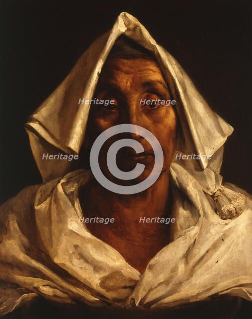 Old Italian Woman. Artist: Géricault, Théodore (1791-1824)