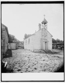 Old Indian Church, Petoskey, between 1890 and 1901. Creator: Unknown