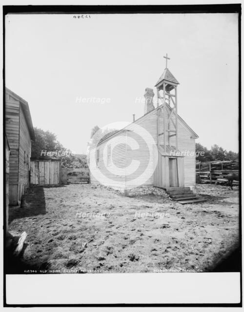 Old Indian Church, Petoskey, between 1890 and 1901. Creator: Unknown.