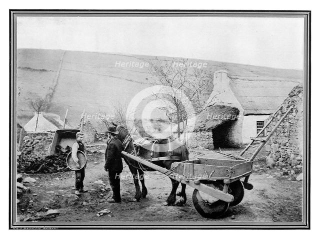 'Old Irish Low-Back Car', 1901.Artist: R Welsh