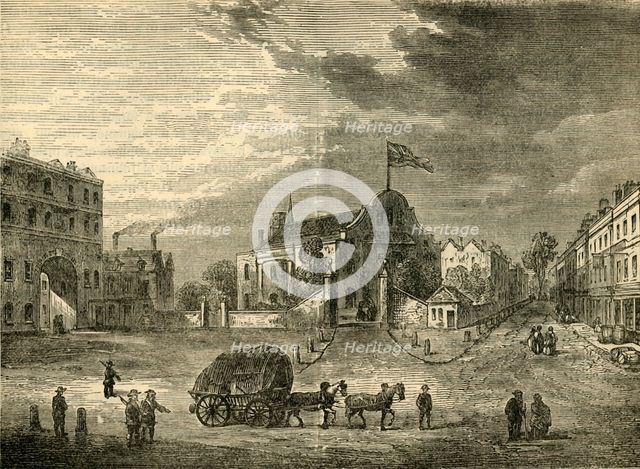 'Old Kensington Church, about 1750', (c1876). Creator: Unknown.