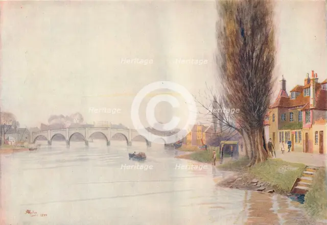 'Old Kew Bridge', 1899, (1914). Artist: James S Ogilvy.