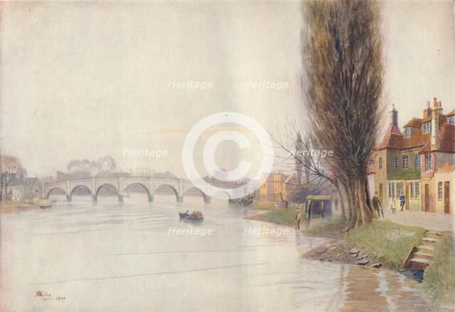 'Old Kew Bridge', 1899, (1914). Artist: James S Ogilvy.