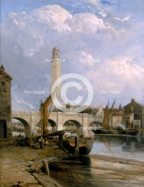 'Old Kew Bridge', c1880. Creator: James Webb.