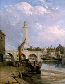 Old Kew Bridge c1880. Creator: James Webb