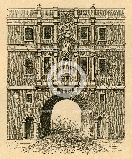 'Old Lud Gate, from a print published about 1750', (1897). Creator: Unknown.