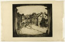 Old La Roche, plate seven from the Belgian Set, 1907. Creator: David Young Cameron
