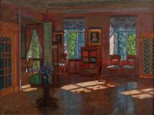 Old Library, 1916. Creator: Stanislav Julianovic Zukovskij