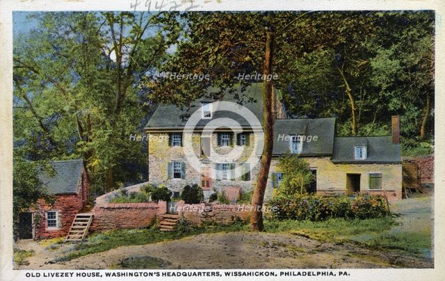 Old Livezey House, Wissahickon, Philadelphia, Pennsylvania, USA, 1914. Artist: Unknown