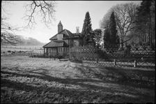 Old lodge and attached wall, Hamsterley Hall, County Durham, c1955-c1980. Creator: Ursula Clark