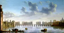 Old London Bridge, c1630. Creator: Claude Jongh