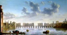Old London Bridge, c1630. Creator: Claude Jongh