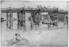 Old Putney Bridge 1879 (1904).Artist: James Abbott McNeill Whistler