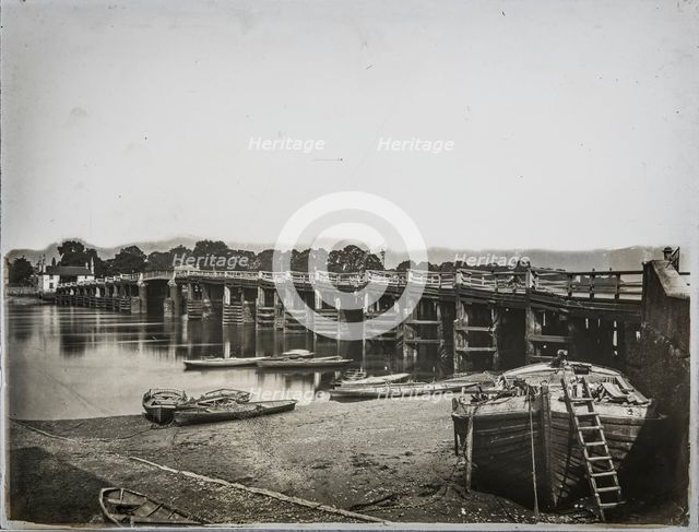Old Putney Bridge, Putney, Wandsworth, Greater London Authority, 1878. Creator: William O Field.