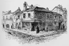 Old Pye Street and the Ragged School c1897. Artist: William Patten