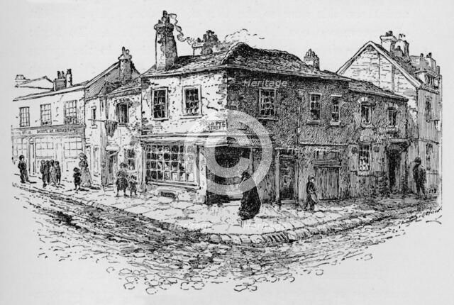 'Old Pye Street and the Ragged School', c1897. Artist: William Patten.