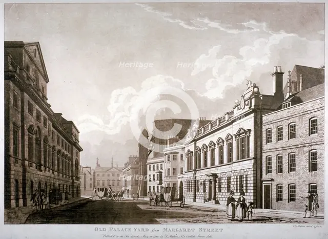 Old Palace Yard, Westminster, London, 1782. Artist: Thomas Malton II