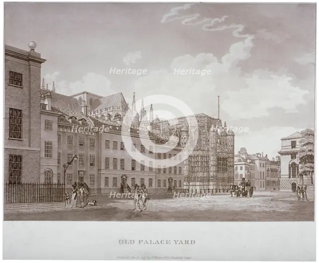 Old Palace Yard, Westminster, London, 1793. Artist: Thomas Malton II