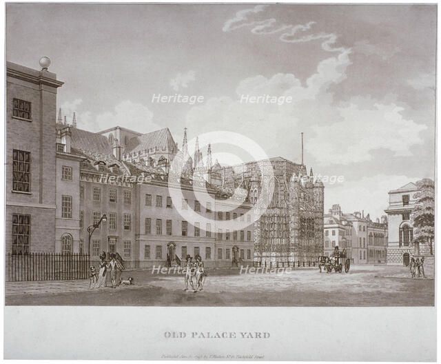 Old Palace Yard, Westminster, London, 1793. Artist: Thomas Malton II