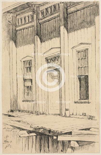 Old Passenger Depot, Cleveland. Creator: Otto H. Bacher (American, 1856-1909).
