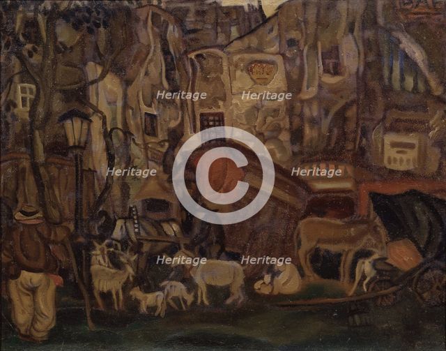 Old Paris, 1913. Artist: Grigoriev, Boris Dmitryevich (1886-1939)