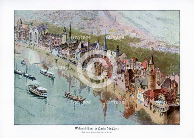 Old Paris, Paris World Exposition, 1889, (1900).Artist: Ewald Thiel