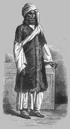 Old Peasant of Kumaon; Black Bear Shooting in the Himalayas 1875. Creator: Unknown