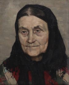Old Peasant Woman, 1884. Creator: Akseli Gallen-Kallela