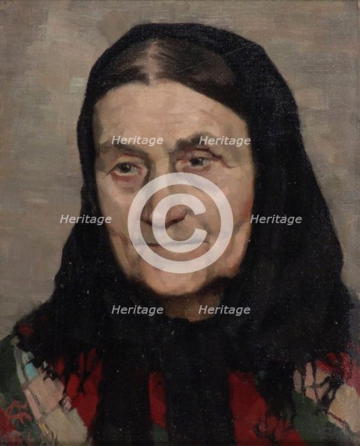 Old Peasant Woman, 1884. Creator: Akseli Gallen-Kallela.