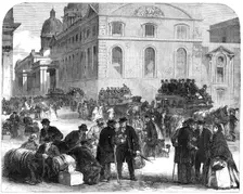 Old Pensioners leaving Greenwich Hospital, 1865. Creator: Unknown