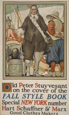 Old Peter Stuyvesant on the cover of the Fall style book, c1911. Creator: Unknown