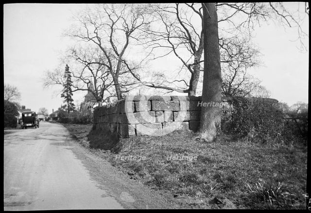 Old pinfold (animal pound), Capenhurst Lane, Capenhurst, Cheshire, c1935-c1941.  Creator: MT Pollit.