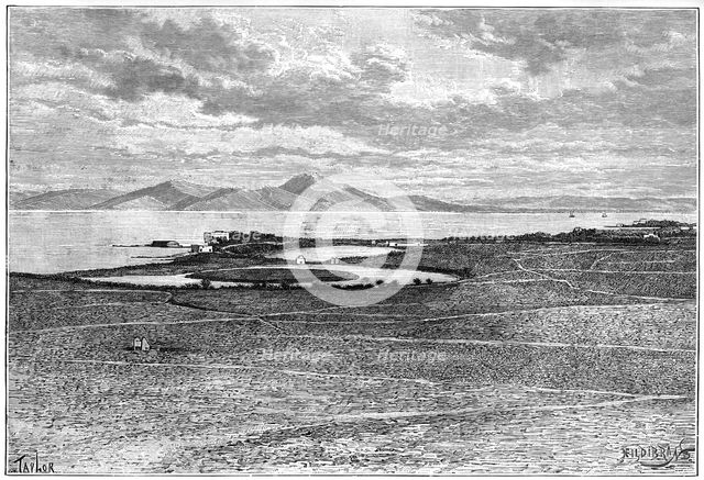Old ports of Carthage, Tunisia, c1890. Artist: Hildibrand