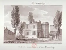 Old Printers House, Printers Place, Bermondsey London, 1826. Artist: John Chessell Buckler