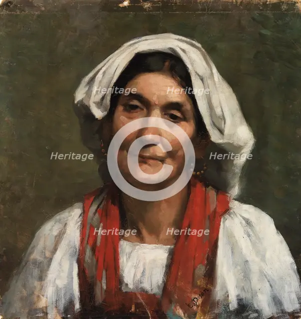 Old Provençal Woman, 1880-1889. Creator: Elin Danielson-Gambogi.
