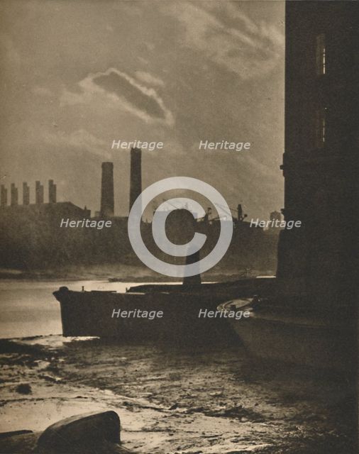 'Old Queenhithe, Once the Principal Dock of London Port', c1935. Creator: Paterson.