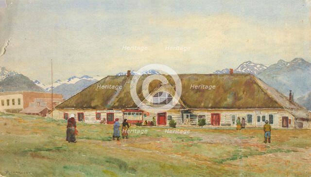 Old Russian Trading Post, Sitka, ca. 1880-1914. Creator: Theodore J. Richardson.