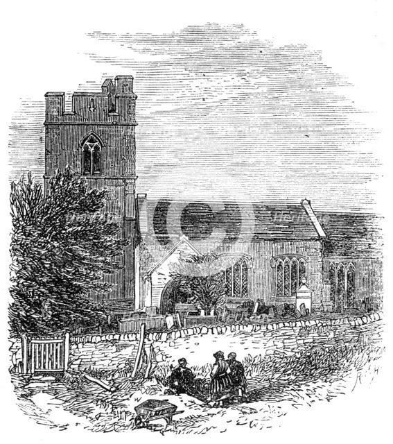 Old Radnor Church, the burial place of Sir G. C. Lewis, 1864. Creator: Unknown.